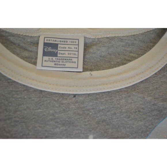 Vintage y2k Disney Tinkerbell T Shirt Estimated Womens Medium Gray White Trim - Picture 3 of 7